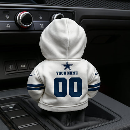LIMITED EDITION - NEW CUSTOMIZED NFL21 DCB DALLAS COWBOYS AUTOMOTIVE HOODIE SHIFT KNOB COVER