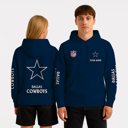 LIMITED EDITION - NEW CUSTOMIZED NFL21 DCB DALLAS COWBOYS UNISEX HOODIE