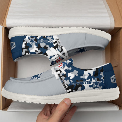 LIMITED EDITION - NEW CUSTOMIZED NFL21 DCB DALLAS COWBOYS LOAFER SHOES