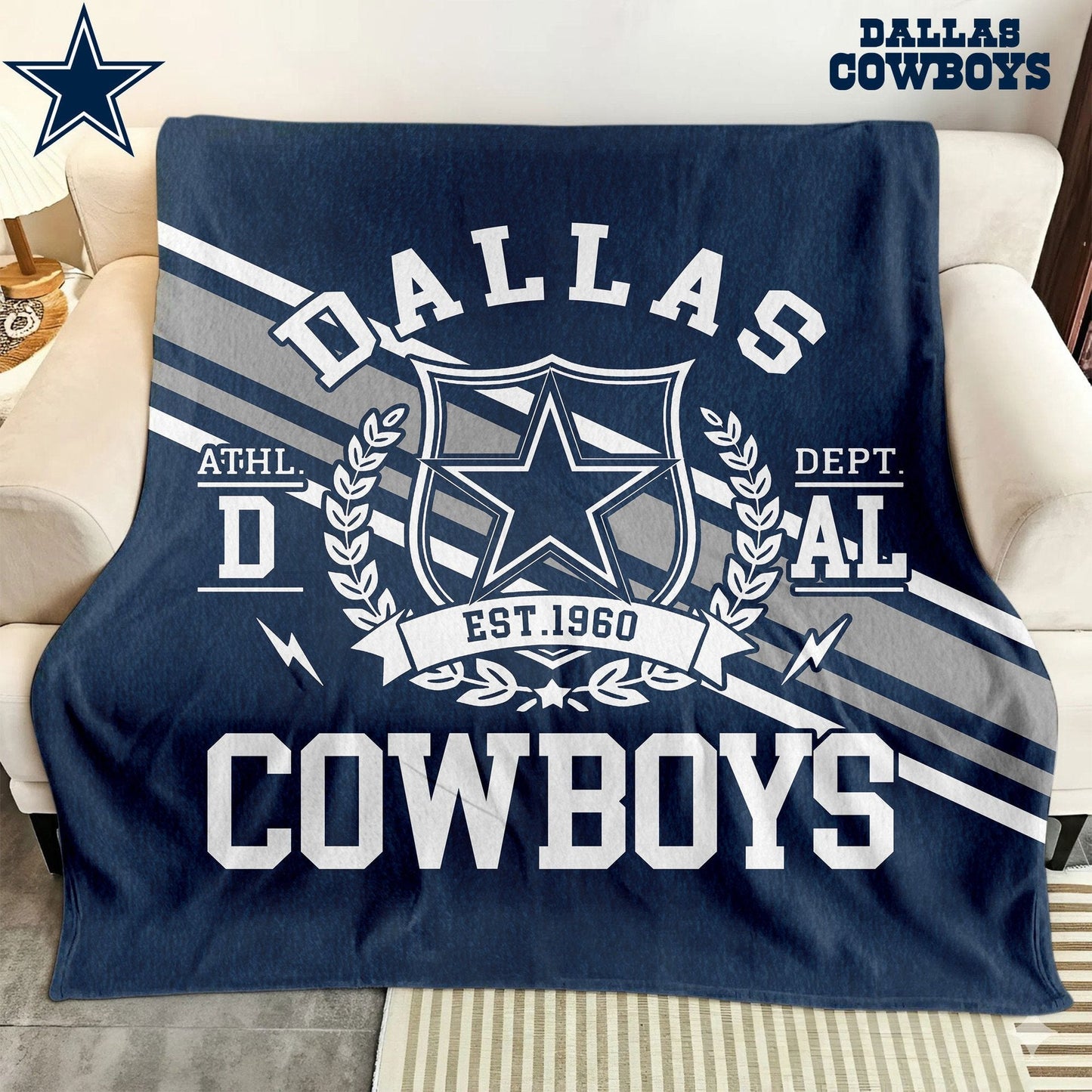 LIMITED EDITION - NEW CUSTOMIZED NFL21 DCB DALLAS COWBOYS NORMAL & FLEECE BLANKET