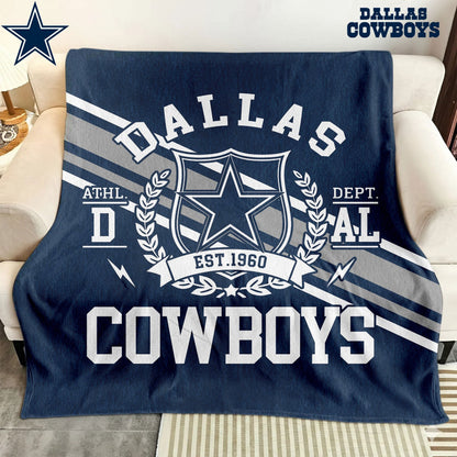 LIMITED EDITION - NEW CUSTOMIZED NFL21 DCB DALLAS COWBOYS NORMAL & FLEECE BLANKET