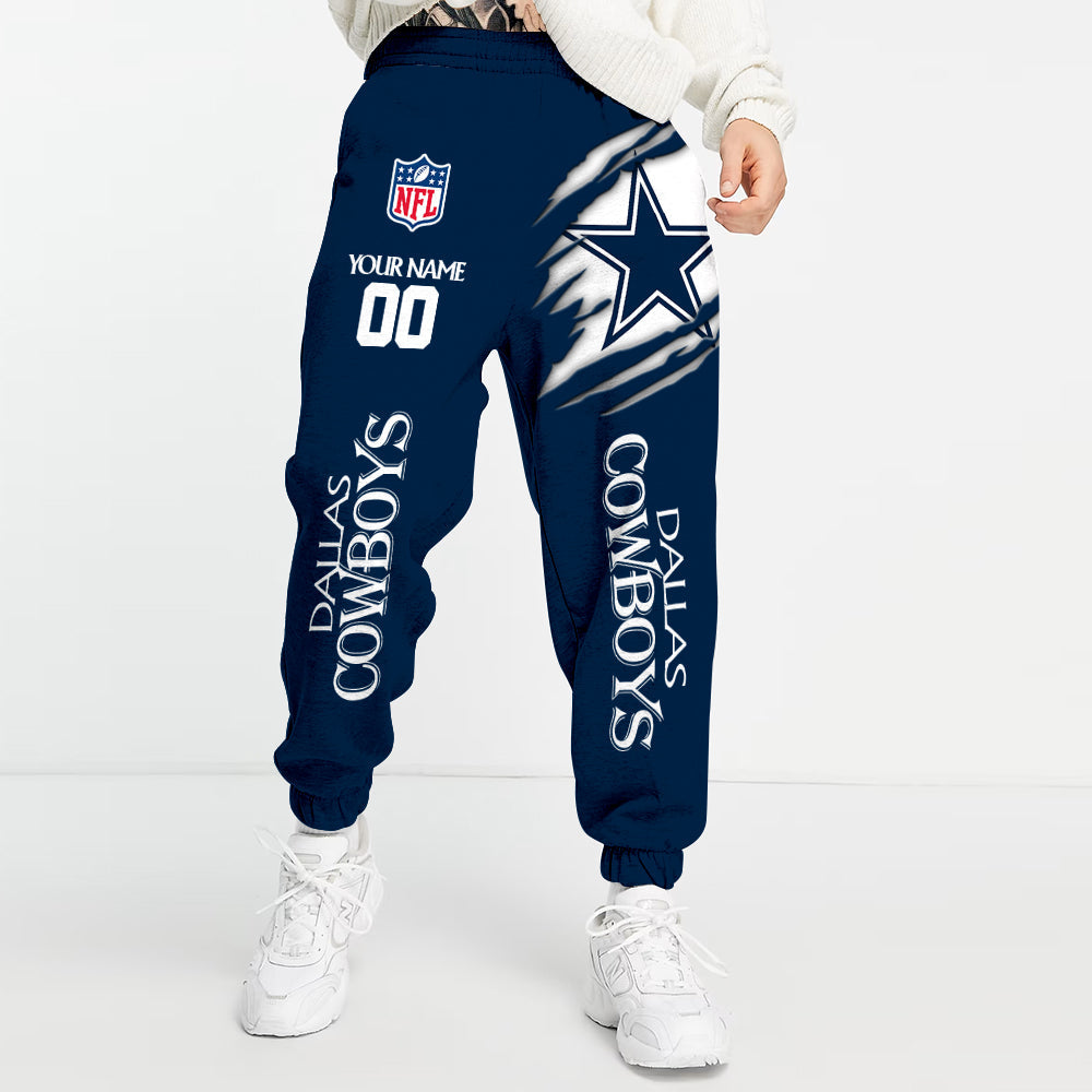 LIMITED EDITION - NEW PREMIUM NFL21 DCB DALLAS COWBOYS UNISEX LONG PANTS