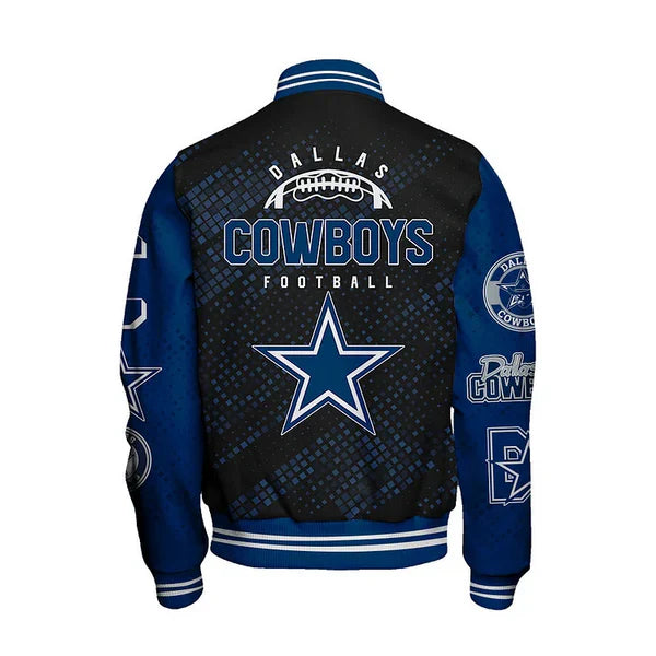 LIMITED EDITION - NEW CUSTOMIZED NFL21 DCB DALLAS COWBOYS SATIN VARSITY JACKET & BASEBALL JACKET