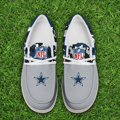 LIMITED EDITION - NEW CUSTOMIZED NFL21 DCB DALLAS COWBOYS LOAFER SHOES