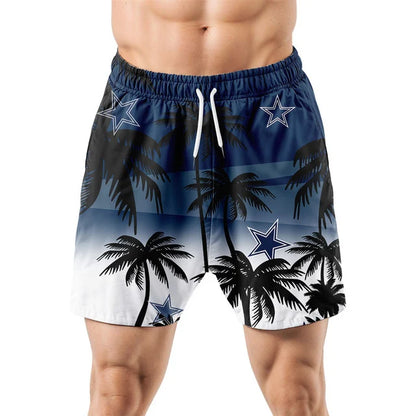 LIMITED EDITION - NEW CUSTOMIZED UNISEX NFL21 DCB DALLAS COWBOYS HAWAIIAN SHIRT & SHORTS SET