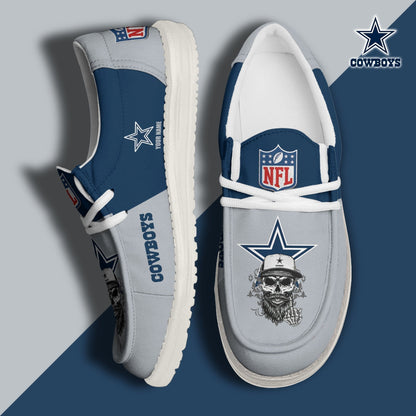 LIMITED EDITION - NEW CUSTOMIZED NFL21 DCB DALLAS COWBOYS LOAFER SHOES