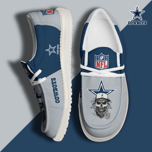 LIMITED EDITION - NEW CUSTOMIZED NFL21 DCB DALLAS COWBOYS LOAFER SHOES