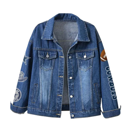 LIMITED EDITION - NEW CUSTOMIZED NFL21 DCB DALLAS COWBOYS DENIM JACKET