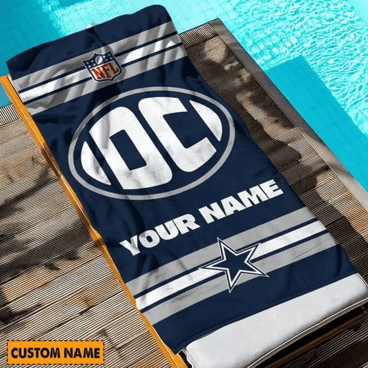 LIMITED EDITION - NEW CUSTOMIZED NFL21 DCB DALLAS COWBOYS BEACH & BATH TOWEL (KIDS & ADULTS)