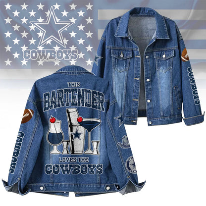 LIMITED EDITION - NEW CUSTOMIZED NFL21 DCB DALLAS COWBOYS DENIM JACKET
