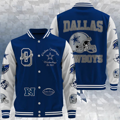 LIMITED EDITION - NEW CUSTOMIZED NFL21 DCB DALLAS COWBOYS BASEBALL JACKET