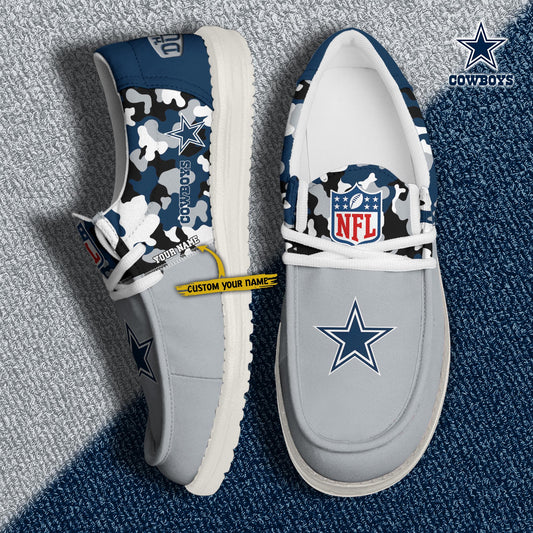 LIMITED EDITION - NEW CUSTOMIZED NFL21 DCB DALLAS COWBOYS LOAFER SHOES