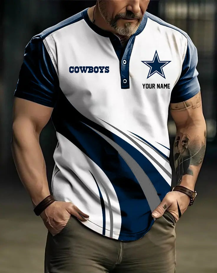 LIMITED EDITION - NEW CUSTOMIZED NFL21 DCB DALLAS COWBOYS POLO SHIRT