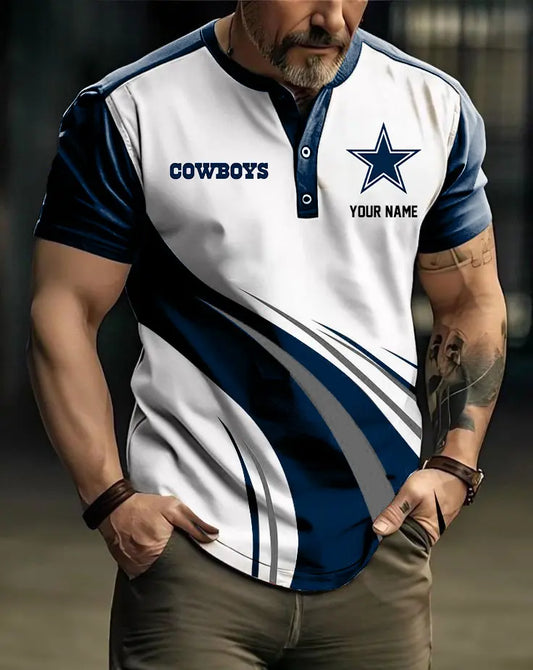 LIMITED EDITION - NEW CUSTOMIZED NFL21 DCB DALLAS COWBOYS POLO SHIRT
