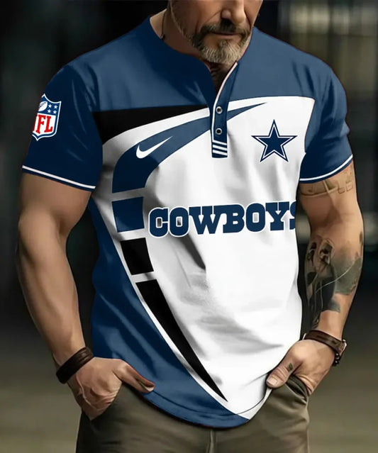 LIMITED EDITION - NEW CUSTOMIZED NFL21 DCB DALLAS COWBOYS POLO SHIRT