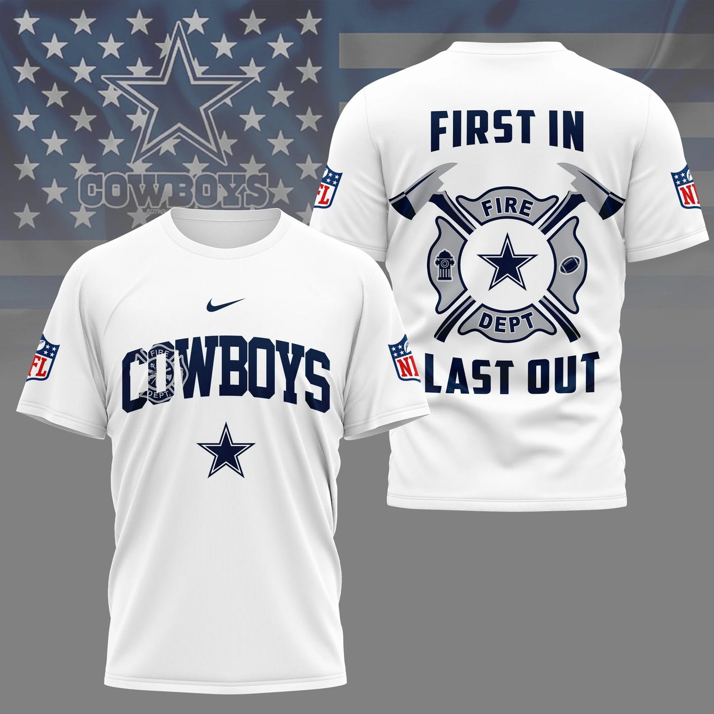 LIMITED EDITION - NEW CUSTOMIZED NFL21 DCB DALLAS COWBOYS T-SHIRT | MULTIPLE COLORS AVAILABLE
