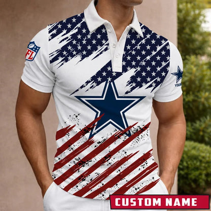 LIMITED EDITION - NEW CUSTOMIZED NFL21 DCB DALLAS COWBOYS POLO SHIRT