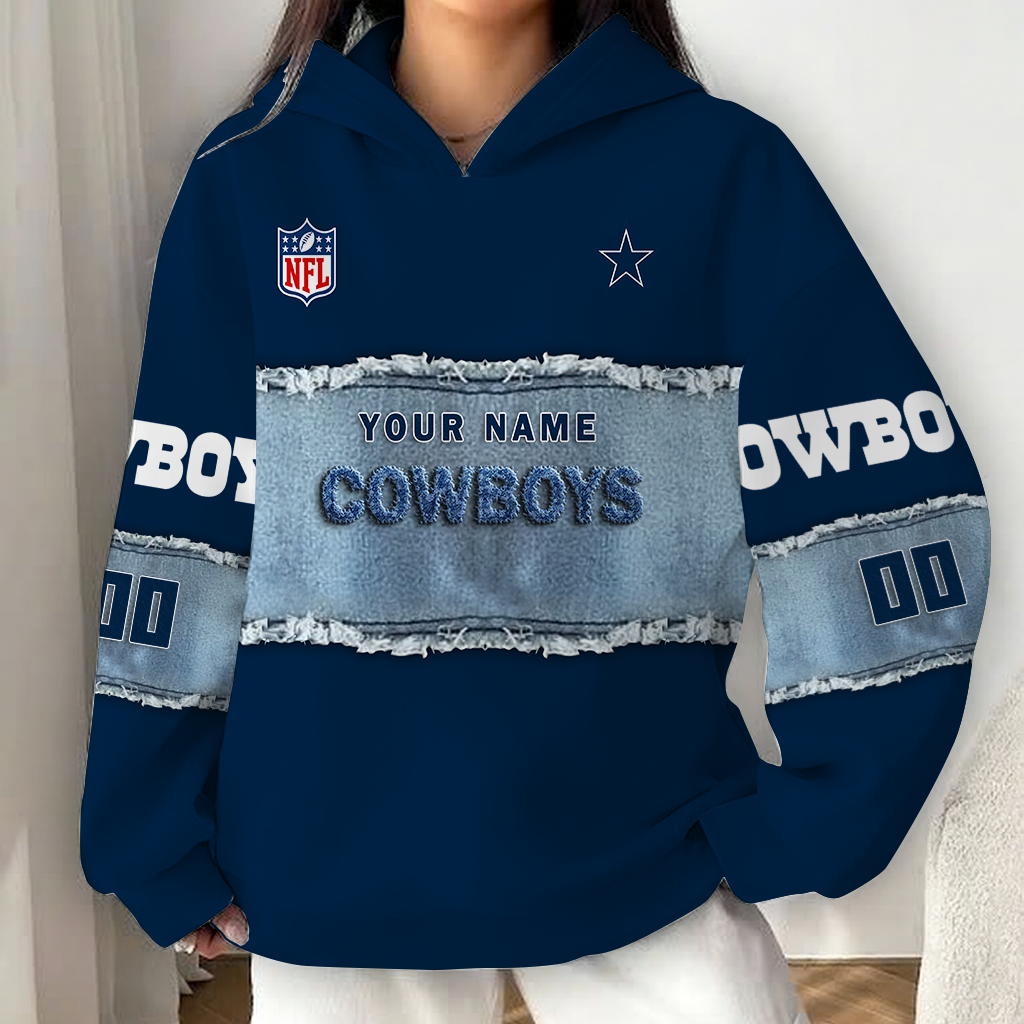 LIMITED EDITION - NEW CUSTOMIZED NFL21 DCB DALLAS COWBOYS UNISEX HOODIE