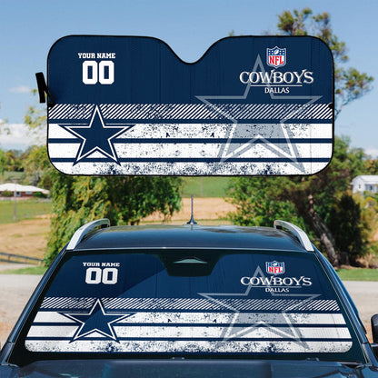 LIMITED EDITION - NEW CUSTOMIZED NFL21 DCB DALLAS COWBOYS AUTO WINDSHIELD SHADE