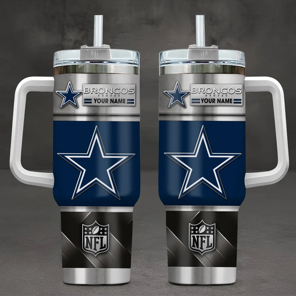 LIMITED EDITION - NEW CUSTOMIZED NFL21 DCB DALLAS COWBOYS TUMBLER CUP