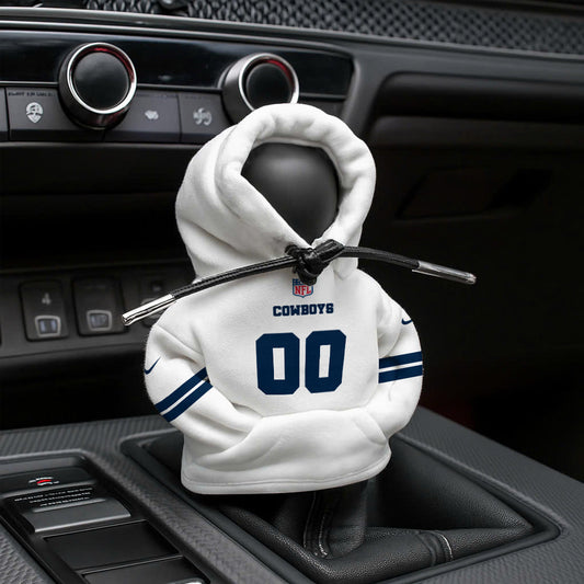LIMITED EDITION - NEW CUSTOMIZED NFL21 DCB DALLAS COWBOYS AUTOMOTIVE HOODIE SHIFT KNOB COVER