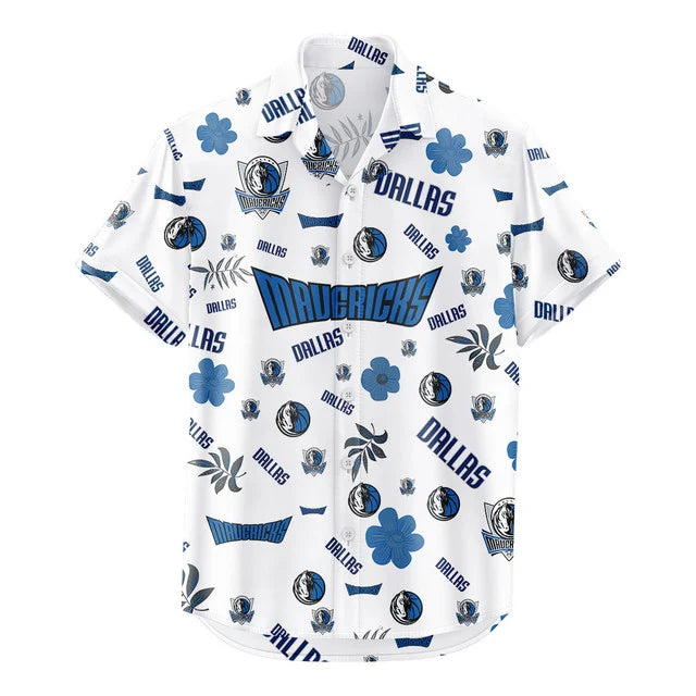 LIMITED EDITION - NEW CUSTOMIZED NBA18 DMA DALLAS MAVERICKS UNISEX HAWAIIAN SHIRT & SHORTS SET