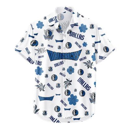 LIMITED EDITION - NEW CUSTOMIZED NBA18 DMA DALLAS MAVERICKS UNISEX HAWAIIAN SHIRT & SHORTS SET