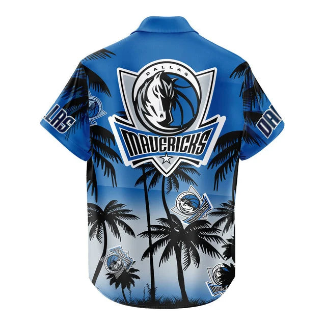 LIMITED EDITION - NEW CUSTOMIZED NBA18 DMA DALLAS MAVERICKS UNISEX HAWAIIAN SHIRT & SHORTS SET