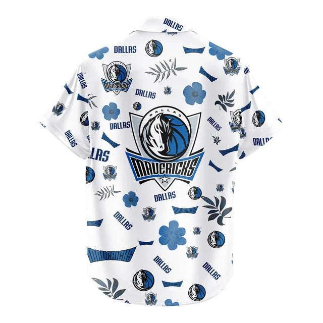LIMITED EDITION - NEW CUSTOMIZED NBA18 DMA DALLAS MAVERICKS UNISEX HAWAIIAN SHIRT & SHORTS SET