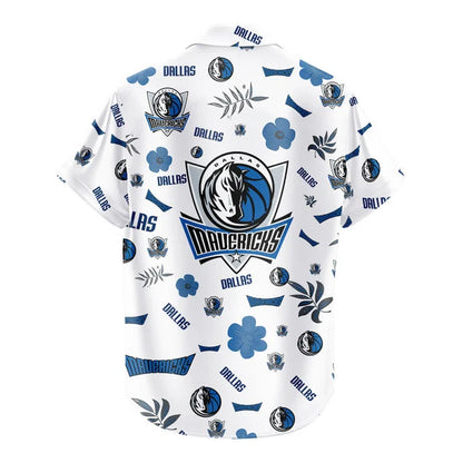 LIMITED EDITION - NEW CUSTOMIZED NBA18 DMA DALLAS MAVERICKS UNISEX HAWAIIAN SHIRT & SHORTS SET
