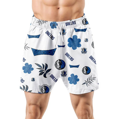 LIMITED EDITION - NEW CUSTOMIZED NBA18 DMA DALLAS MAVERICKS UNISEX HAWAIIAN SHIRT & SHORTS SET