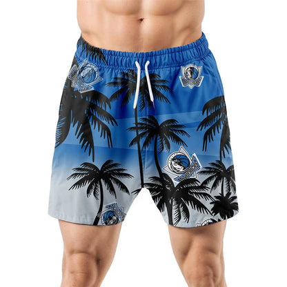 LIMITED EDITION - NEW CUSTOMIZED NBA18 DMA DALLAS MAVERICKS UNISEX HAWAIIAN SHIRT & SHORTS SET