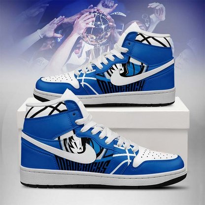 [HOT DEAL] NEW CUSTOMIZED NBA18 DMA DALLAS MAVERICKS AIR JORDAN SNEAKERS