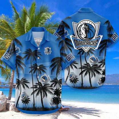 LIMITED EDITION - NEW CUSTOMIZED NBA18 DMA DALLAS MAVERICKS UNISEX HAWAIIAN SHIRT & SHORTS SET