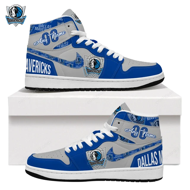 [HOT DEAL] NEW CUSTOMIZED NBA18 DMA DALLAS MAVERICKS AIR JORDAN SNEAKERS