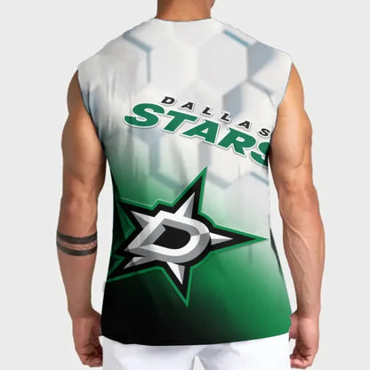 LIMITED EDITION - NEW CUSTOMIZED NHL15 DLS DALLAS STARS TANK TOP & GYM SHIRT