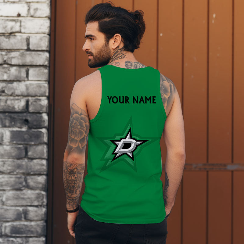 LIMITED EDITION - NEW CUSTOMIZED NHL15 DLS DALLAS STARS UNISEX TANK TOP