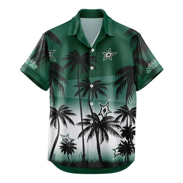 LIMITED EDITION - NEW CUSTOMIZED NHL15 DLS DALLAS STARS UNISEX HAWAIIAN SHIRT & SHORTS SET