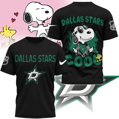LIMITED EDITION - NEW CUSTOMIZED NHL15 DLS DALLAS STARS X SNOOPY T-SHIRT, SWEATSHIRT, HOODIE & ZIP HOODIE