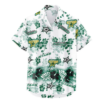 LIMITED EDITION - NEW CUSTOMIZED NHL15 DLS DALLAS STARS UNISEX HAWAIIAN SHIRT & SHORTS SET