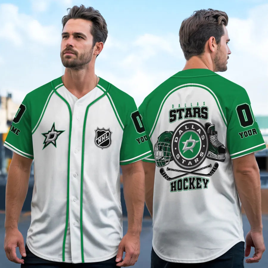 LIMITED EDITION - NEW CUSTOMIZED NHL15 DLS DALLAS STARS BASEBALL JERSEY