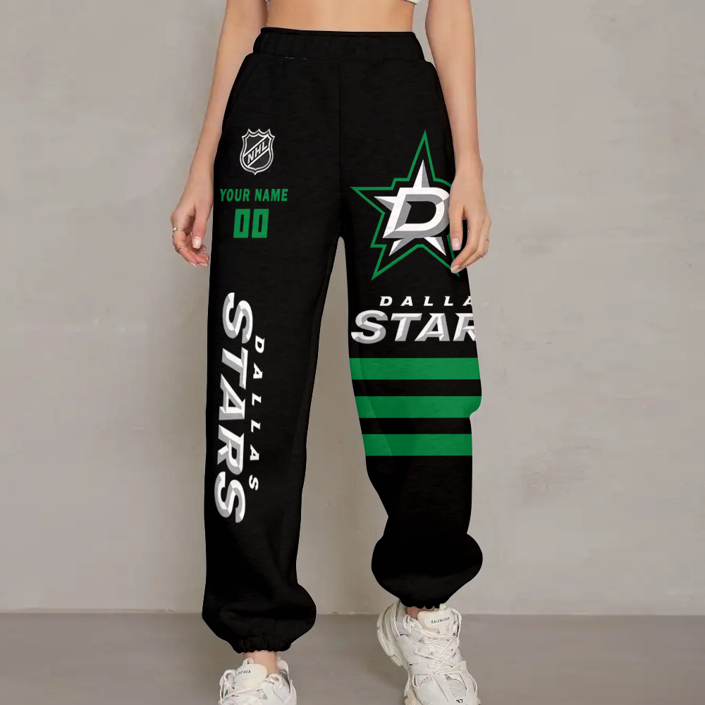 LIMITED EDITION - NEW CUSTOMIZED NHL15 DLS DALLAS STARS UNISEX LONG PANTS