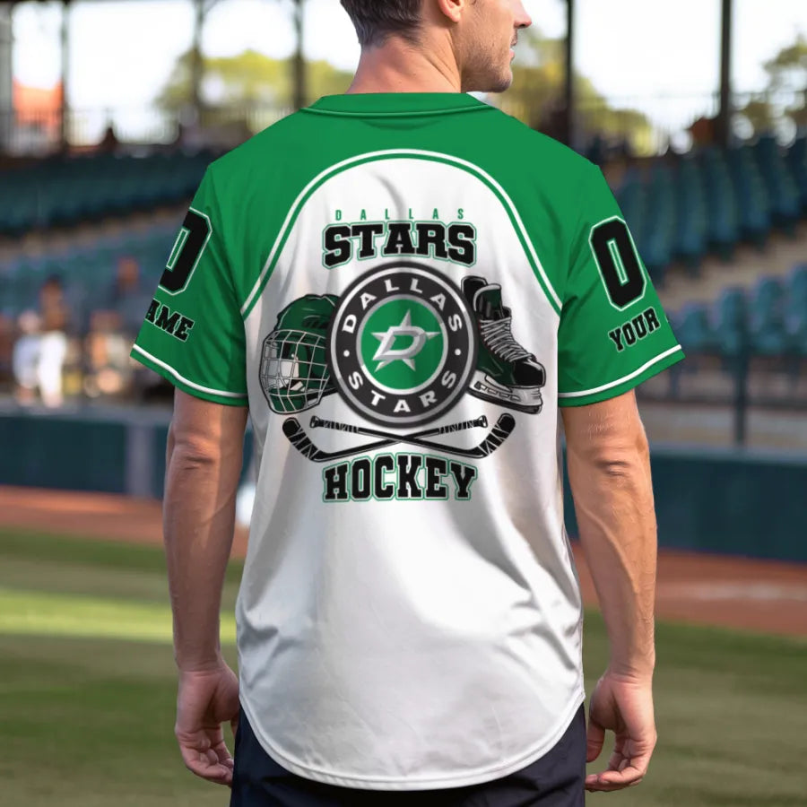 LIMITED EDITION - NEW CUSTOMIZED NHL15 DLS DALLAS STARS BASEBALL JERSEY