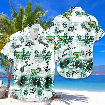 LIMITED EDITION - NEW CUSTOMIZED NHL15 DLS DALLAS STARS UNISEX HAWAIIAN SHIRT & SHORTS SET