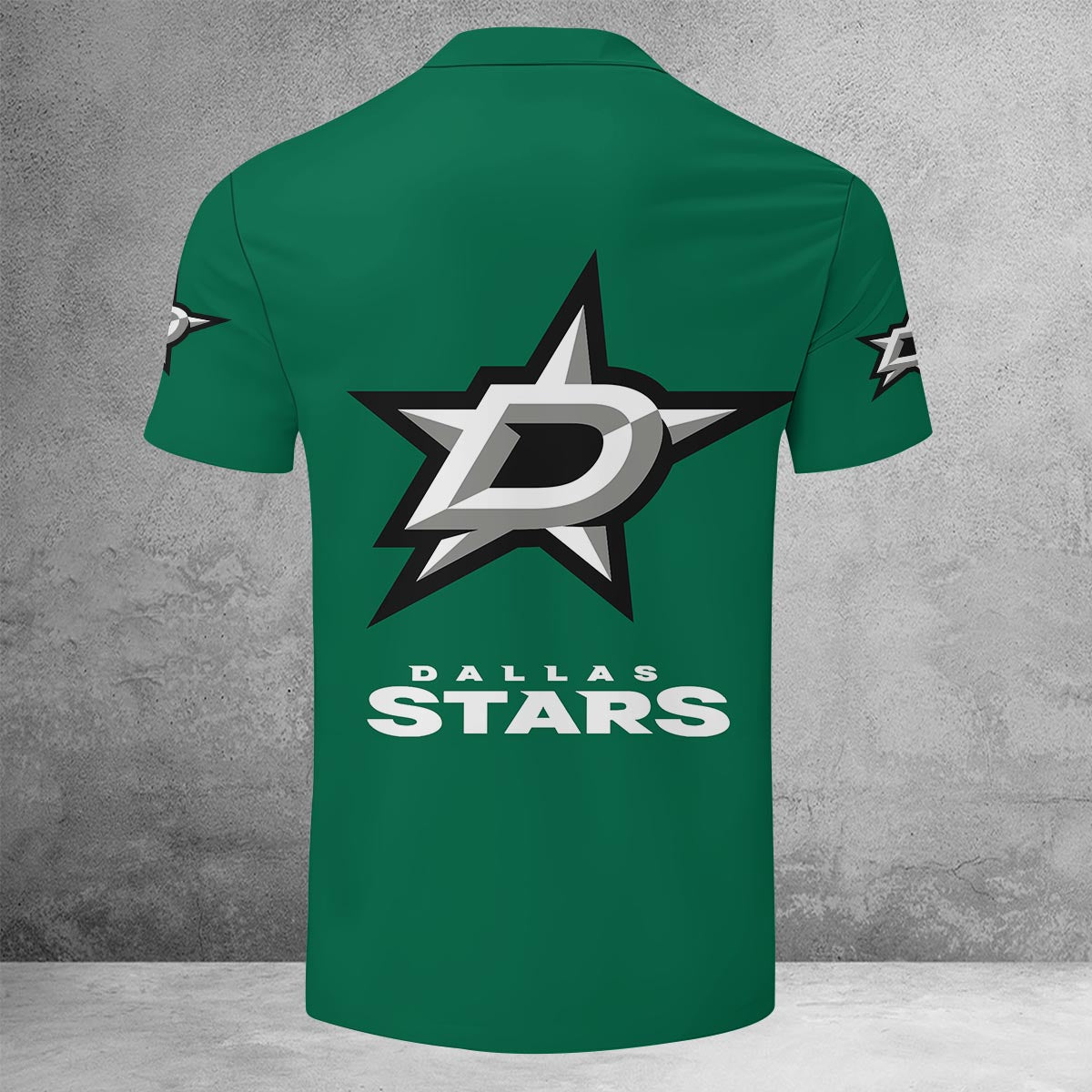 LIMITED EDITION - NEW CUSTOMIZED NHL15 DLS DALLAS STARS ZIP POLO SHIRT