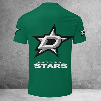 LIMITED EDITION - NEW CUSTOMIZED NHL15 DLS DALLAS STARS ZIP POLO SHIRT