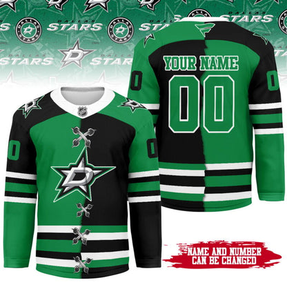 [SUPER SALE] NEW CUSTOMIZED NHL15 DLS DALLAS STARS UNISEX HOCKEY JERSEY