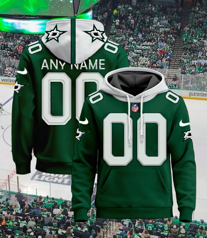 LIMITED EDITION - NEW CUSTOMIZED NHL15 DLS DALLAS STARS UNISEX T-SHIRT, POLO, HOODIE & JACKETS
