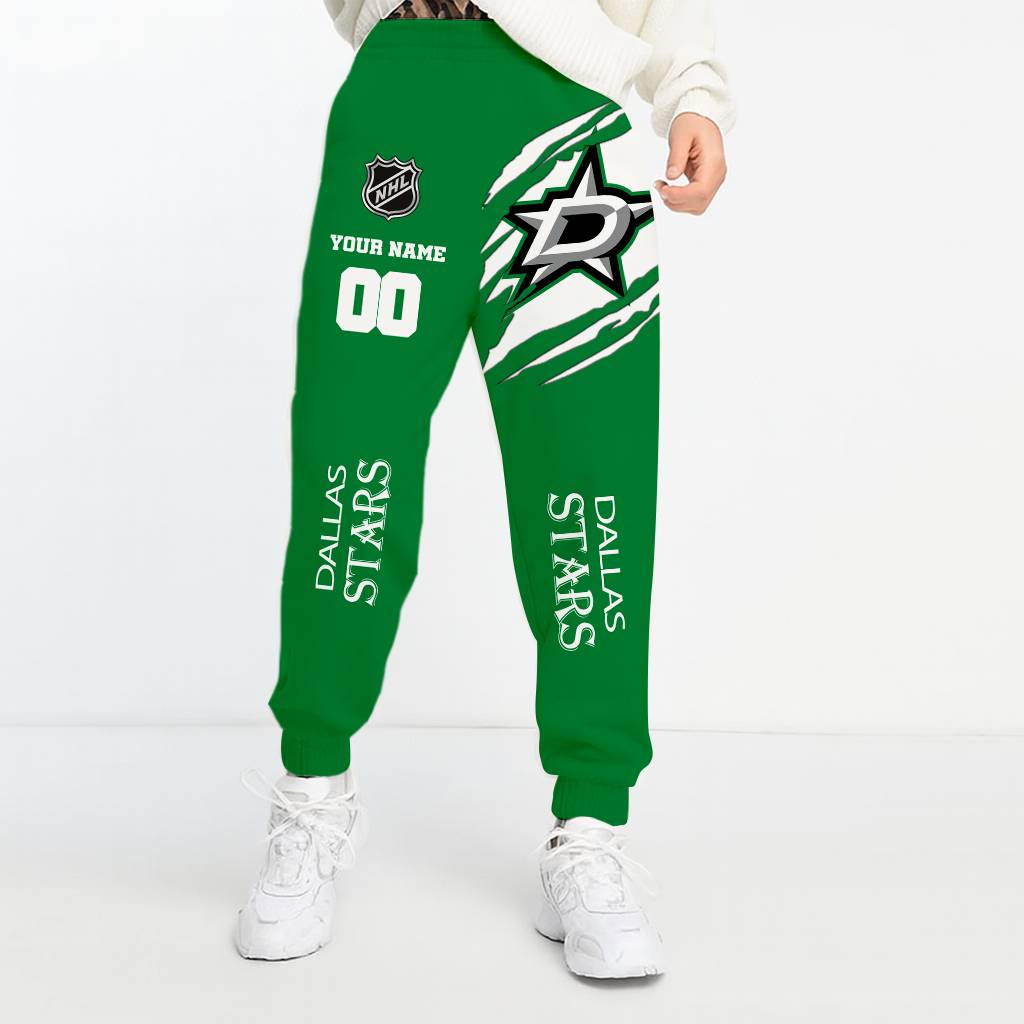 LIMITED EDITION - NEW CUSTOMIZED NHL15 DLS DALLAS STARS UNISEX LONG PANTS