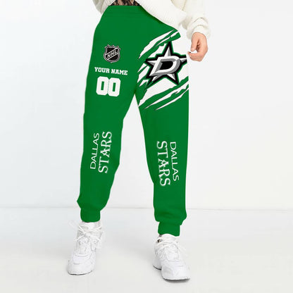LIMITED EDITION - NEW CUSTOMIZED NHL15 DLS DALLAS STARS UNISEX LONG PANTS